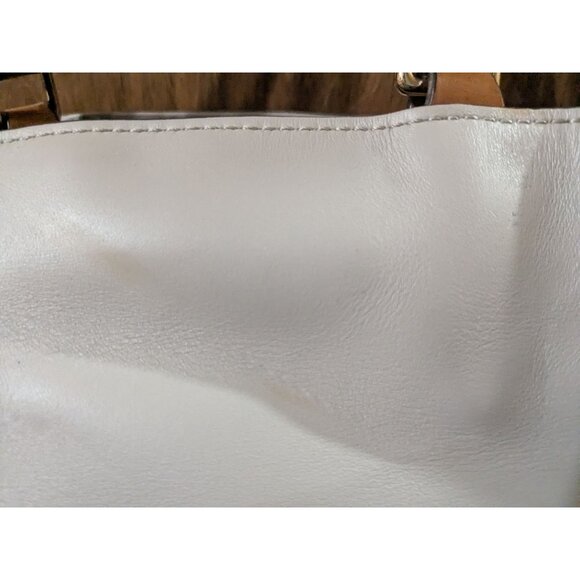 DOONEY & BOURKE City Barlow Large Gray Structured Leather Satchel Tote w/flaws - Picture 6 of 12